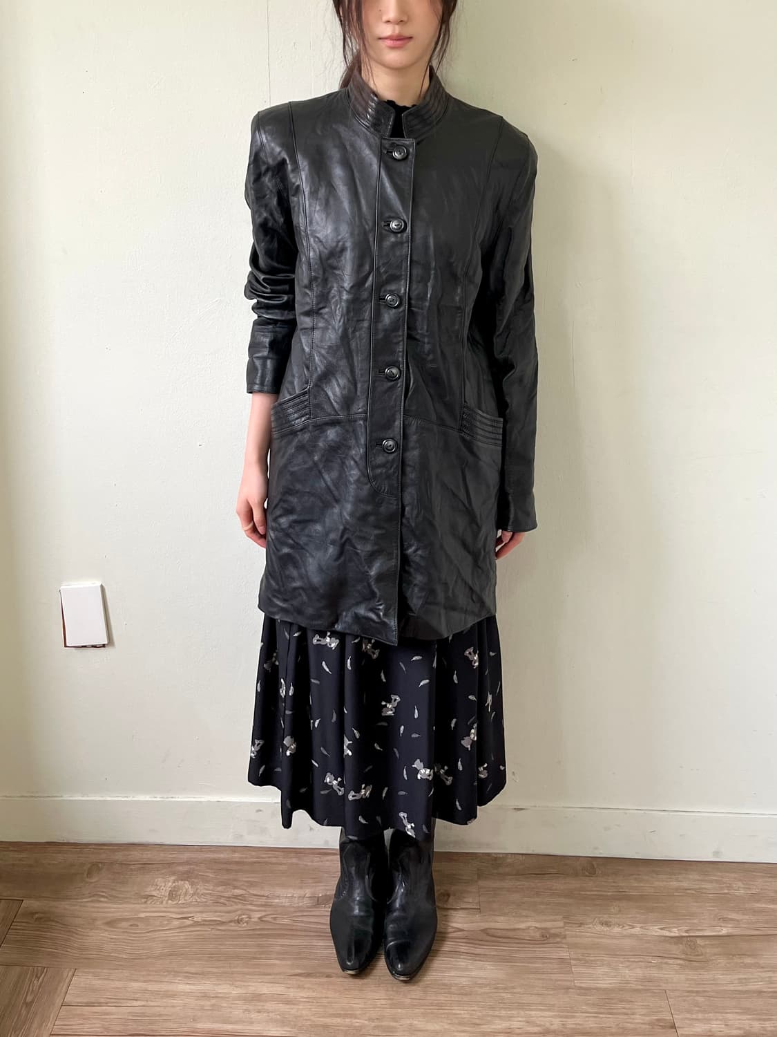 astoria 차이나 넥 레더 자켓 상품이미지7