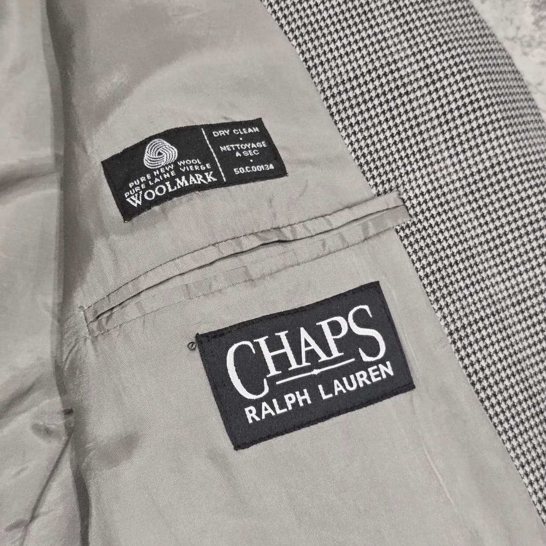 90s CHAPS Ralph Lauren 클래식 하운드투스 체크 재킷 상품이미지6