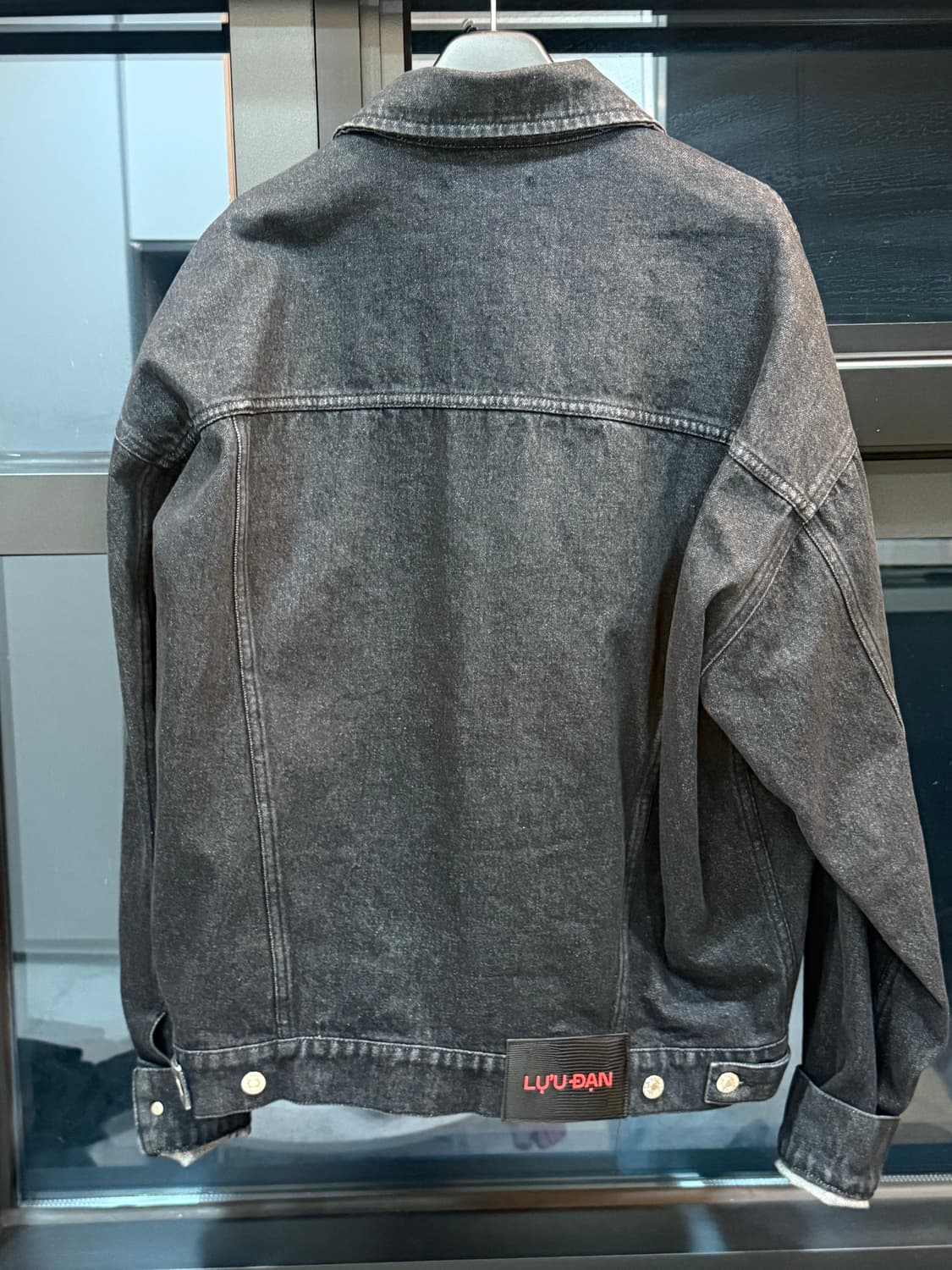 루단 데님 자켓 빈티지 블랙 m 상품이미지4