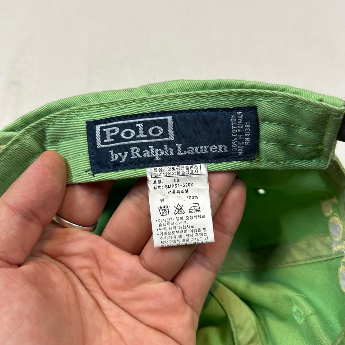 폴로 랄프로렌 빅포니 볼캡 모자 가죽스트랩 정품 상품이미지8