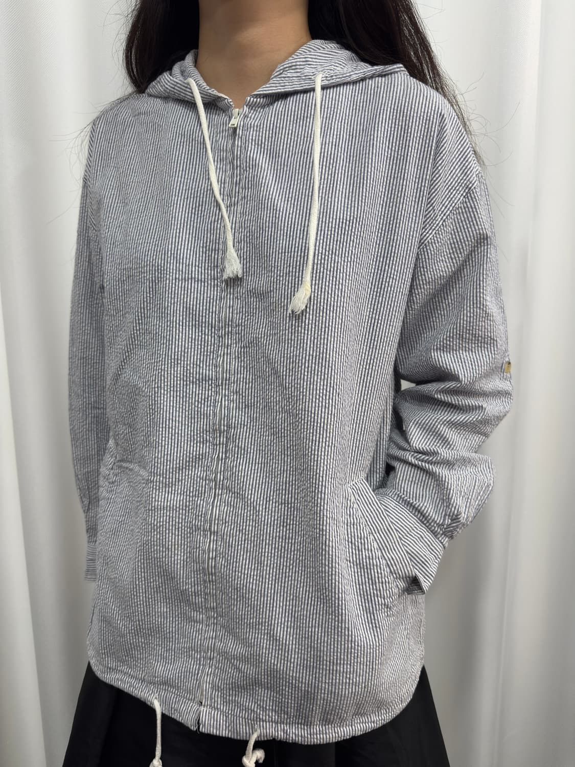 stripe hood zipup 상품이미지4