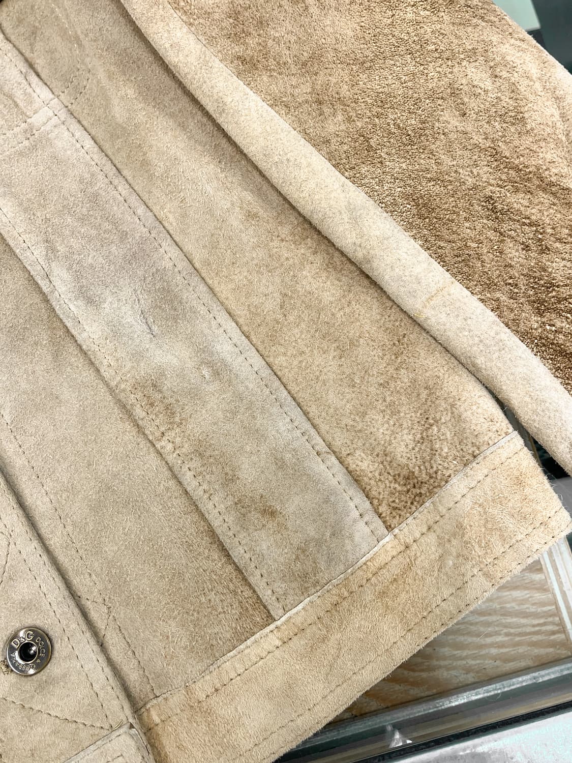 돌체앤가바나 스웨이드 레더 트러커 자켓 상품이미지6