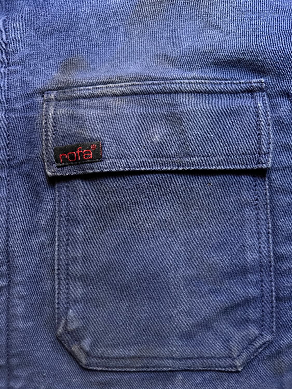 [XL]90's ROFA사 빈티지 워싱 몰스킨 프렌치 워크 자켓 상품이미지4