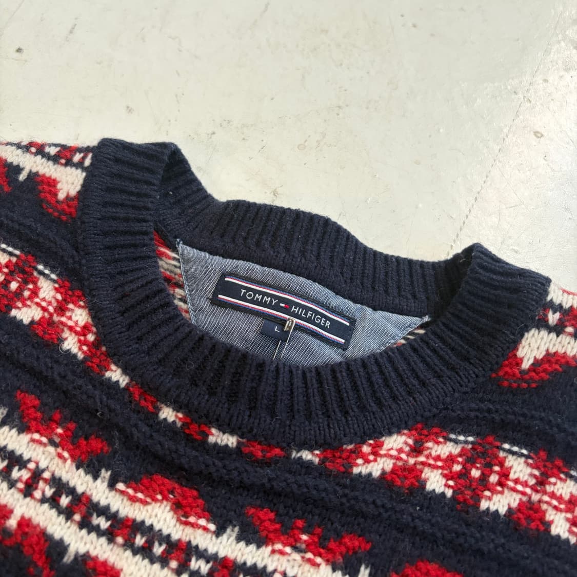 타미힐피거 빈티지 니트 스웨터 L 상품이미지5