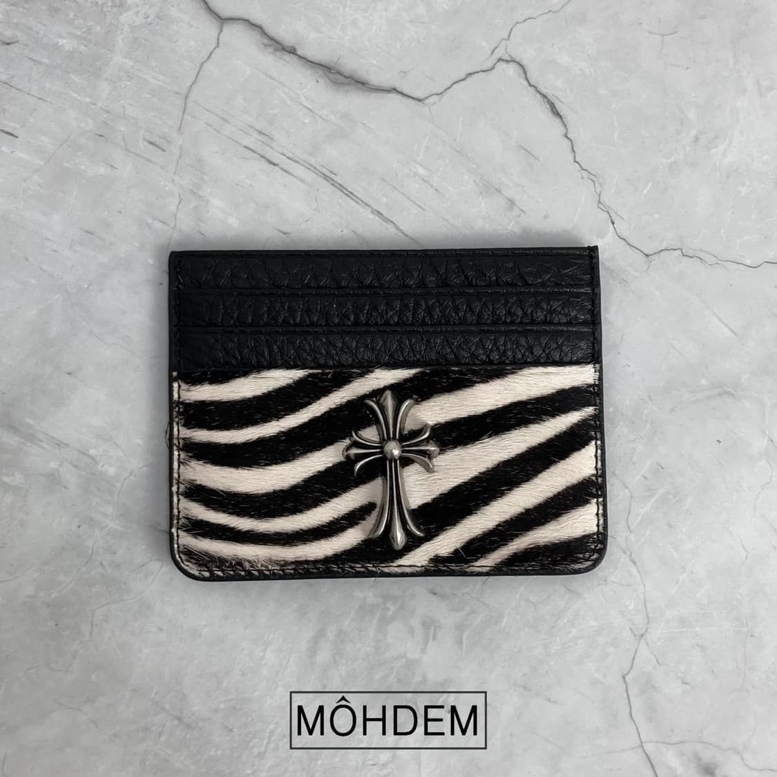 [Unisex]홀더 송치털 크롬 카드지갑 상품이미지2