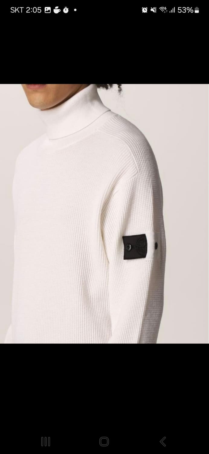 스톤아일랜드 블랙와펜 터틀넥 상품이미지2