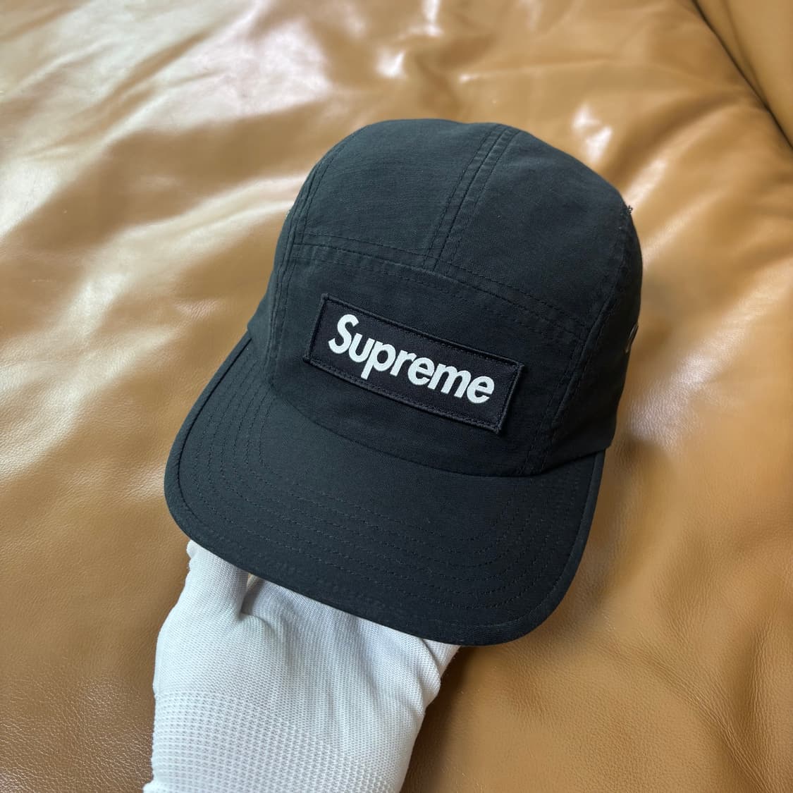 슈프림 캠프캡 모자 박스로고 25ss 밀리터리 블랙 상품이미지3