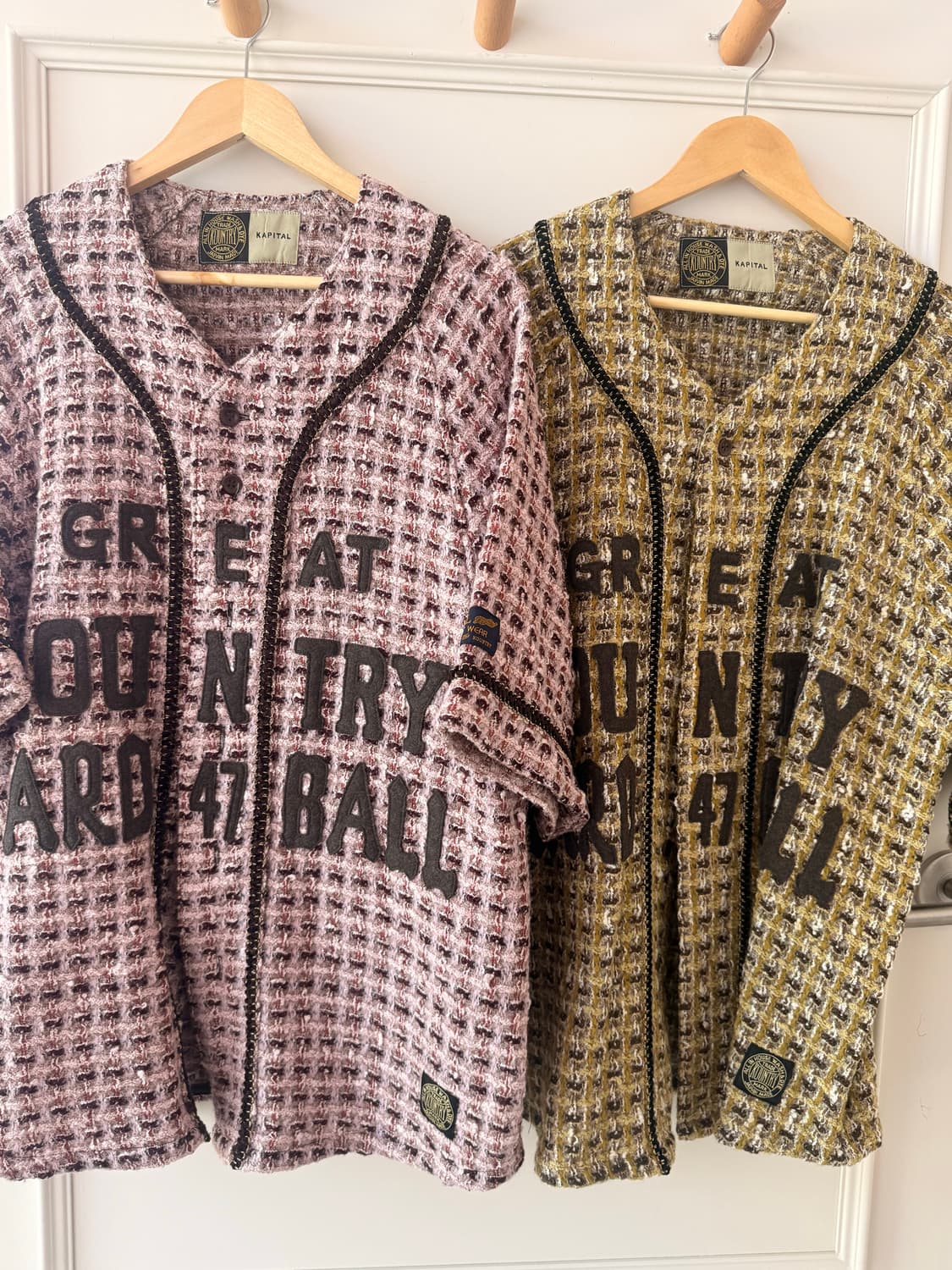  캐피탈(Kapital) 브랜드의 팬시 트위드 그레이트 컨트리 베이스볼  상품이미지1