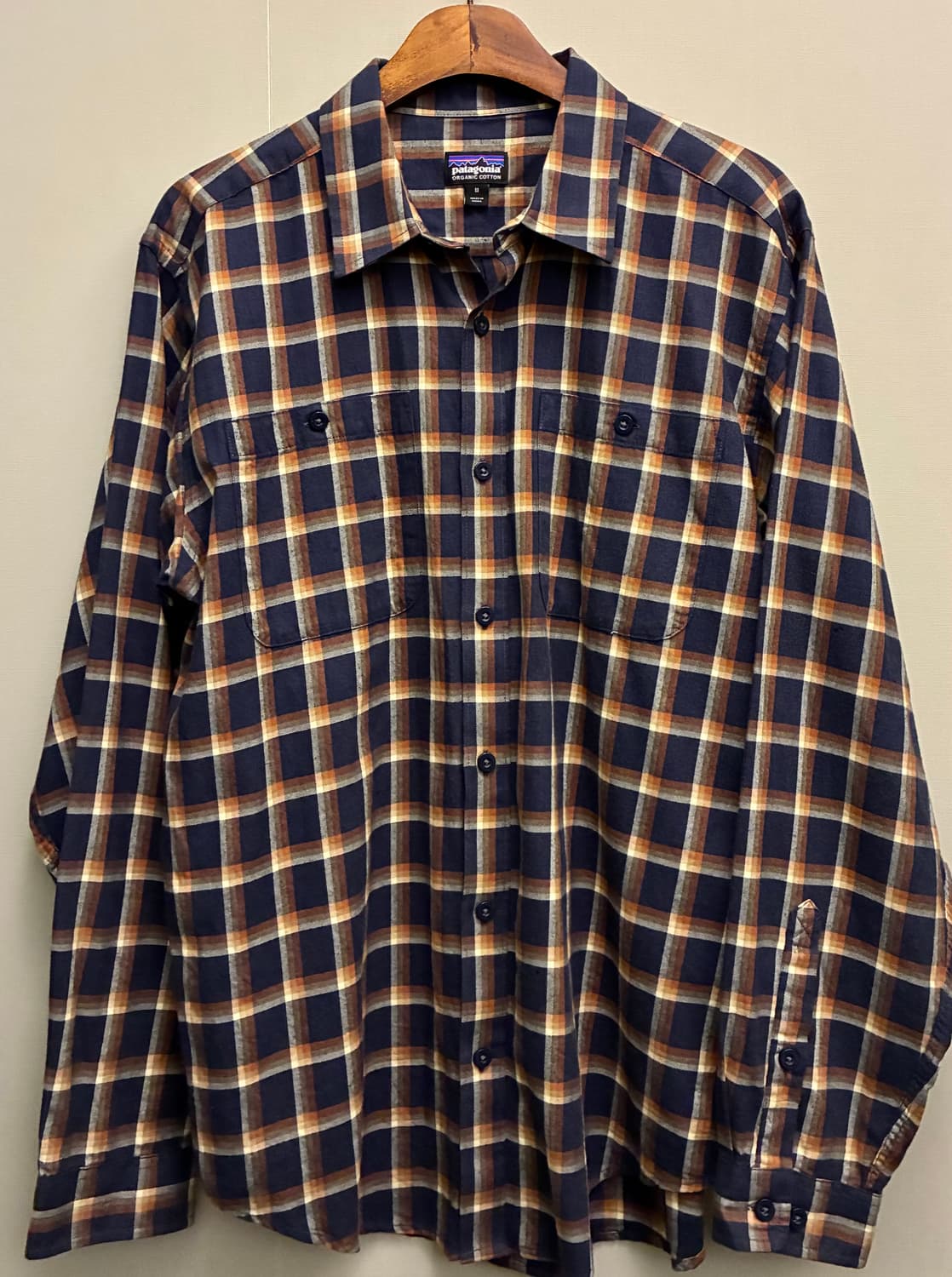 (M~L)파타고니아 오가닉코튼 투포켓 플란넬 체크셔츠 상품이미지1