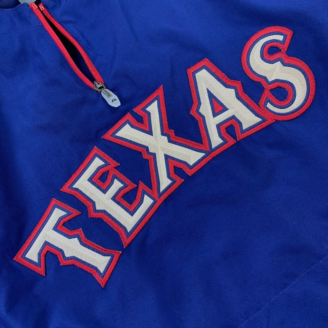 마제스틱 어센틱 MLB 텍사스 레인저스 바람막이 웜업 상품이미지2