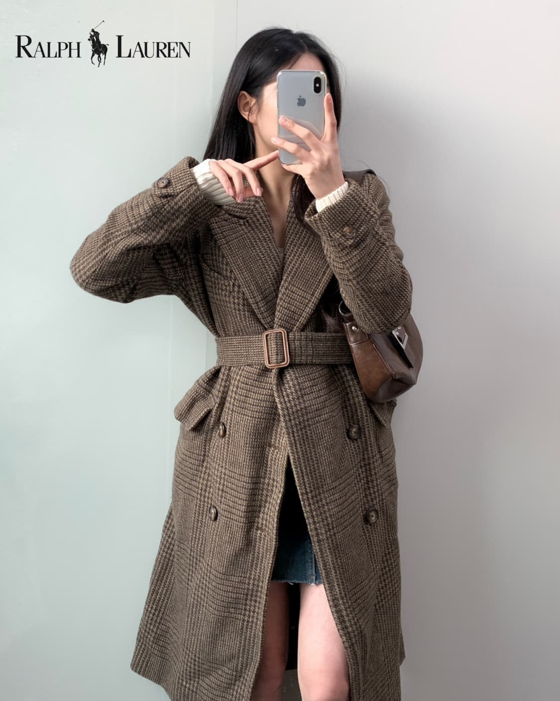 폴로 울 더블 벨트 코트  상품이미지2