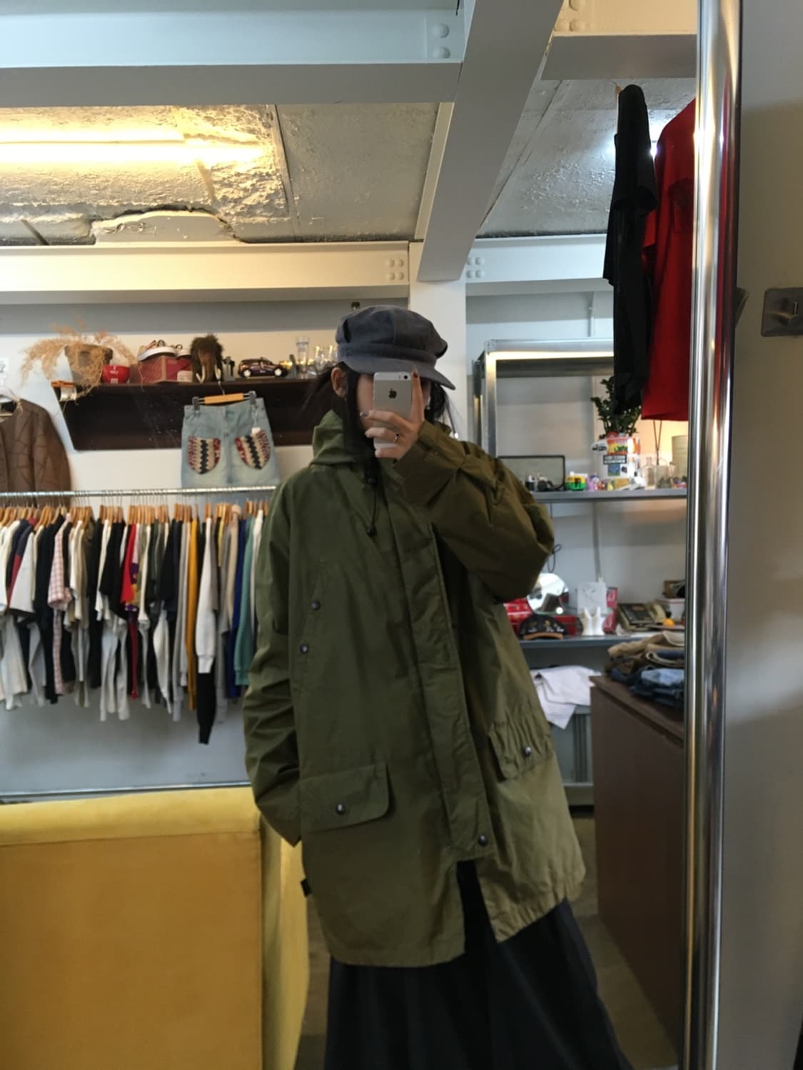 스피왁 골든 플리스 페이딩 라이트 나일론 밀리터리 파카 자켓 ~ L 상품이미지1