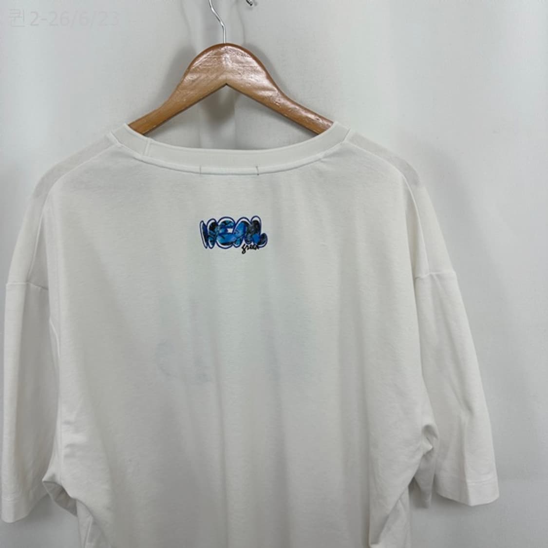 GARNET HOMME 남자 스판 반팔티 화이트 105 상품이미지10