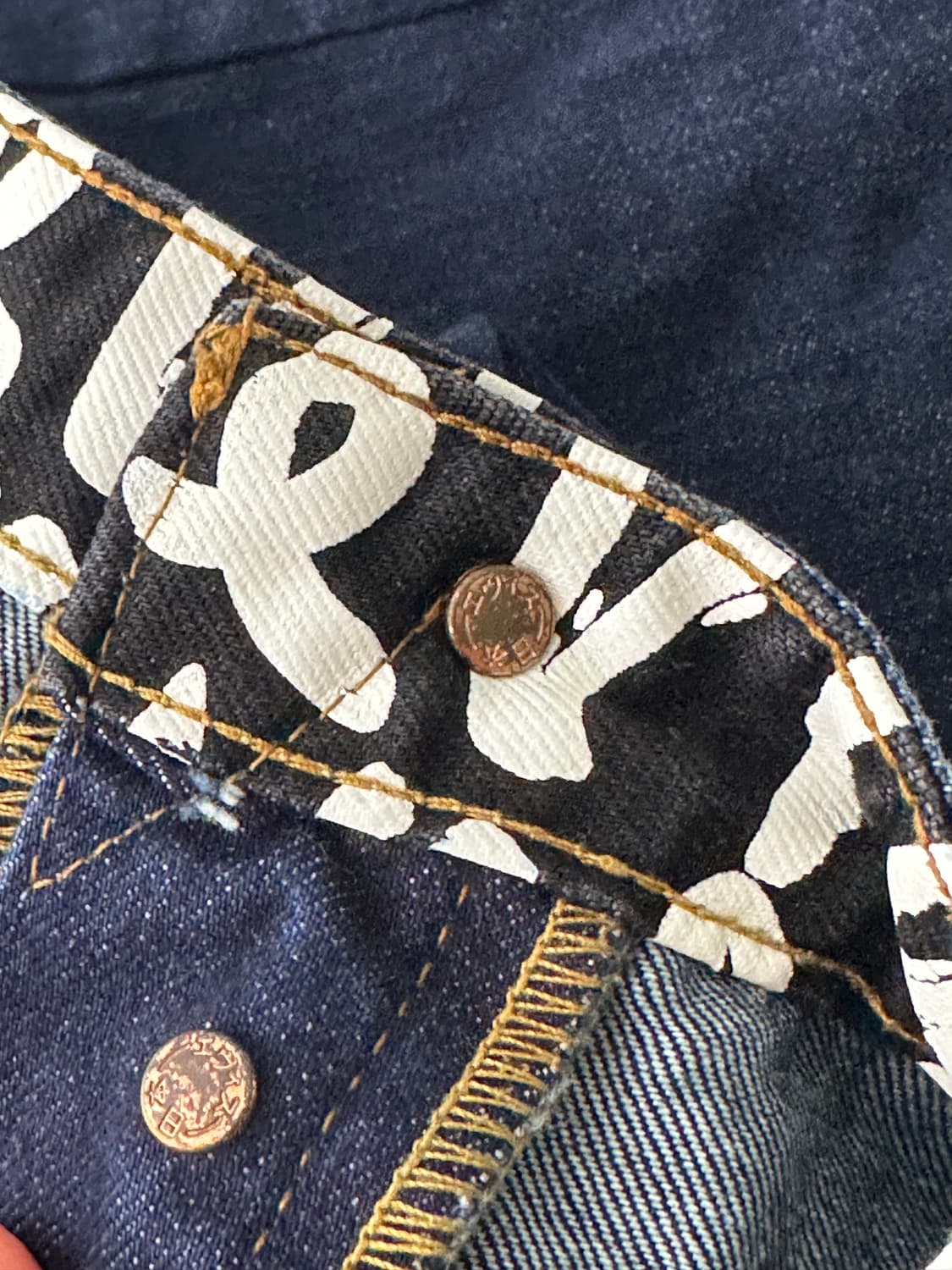 [38x34] Evisu 빅로고 데님 쇼츠 버뮤다 상품이미지4