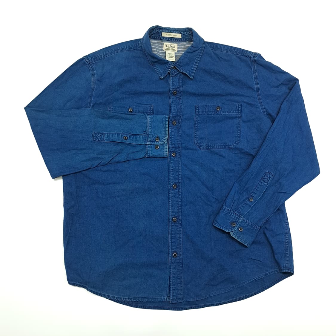 CN781 XL 엘엘빈 진청 긴팔 데님 셔츠 남방 상품이미지2