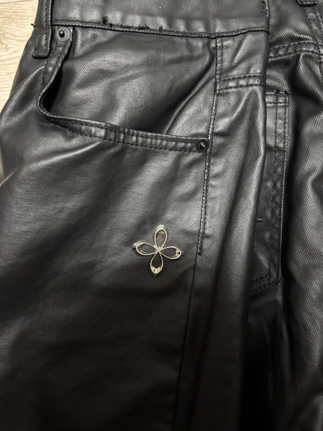 surgery double folding 와이드 진 상품이미지3