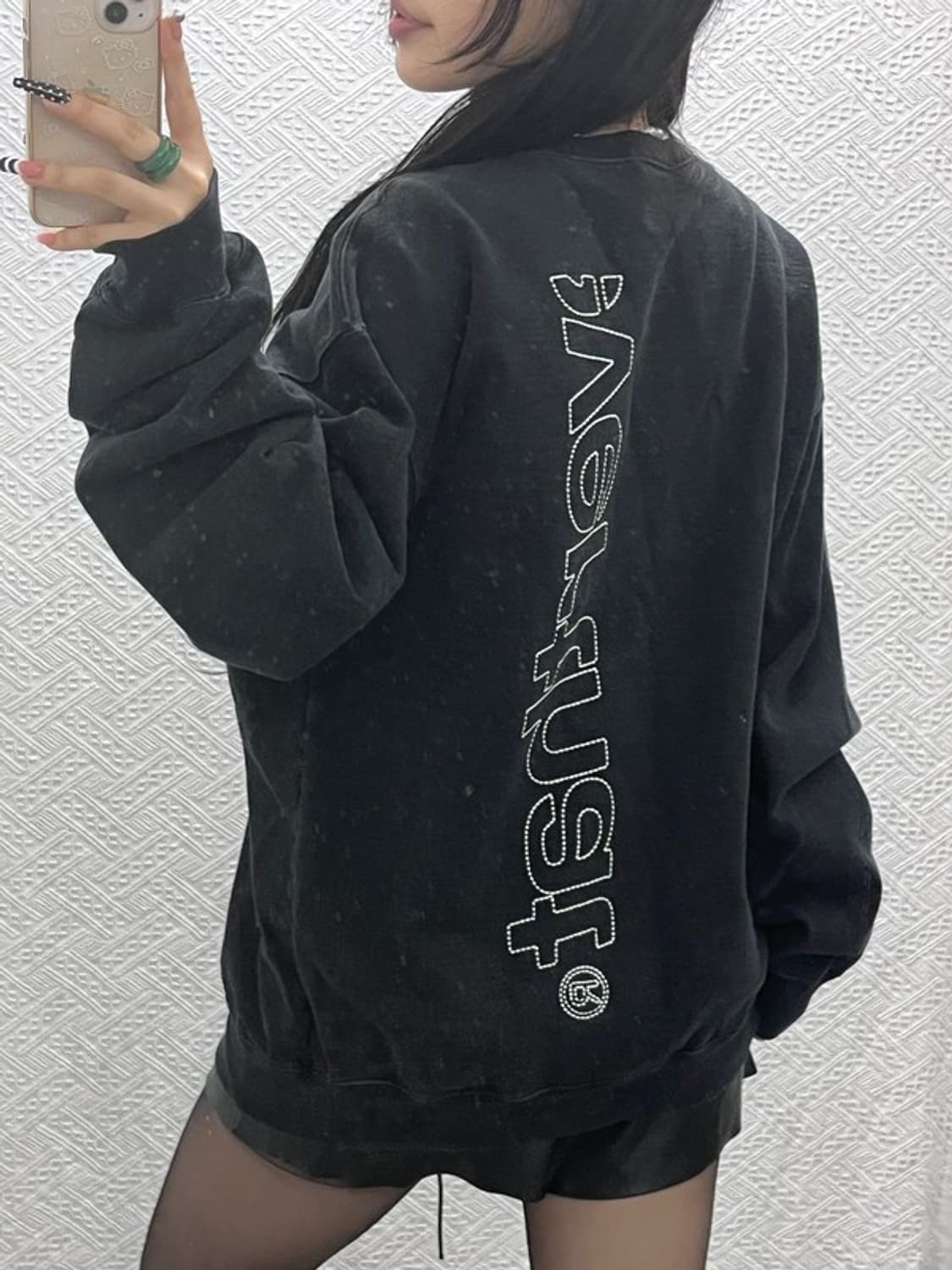 디스이즈네버댓 스트릿 펑크 스티치 빅로고 맨투맨 XL C10512 상품이미지1