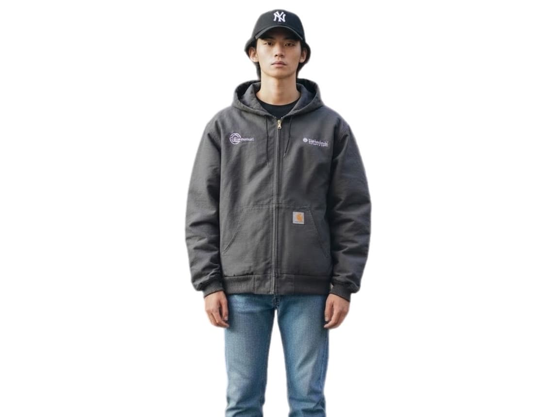 칼하트 x 팀버테치 본 후드 wip 자켓 차골 상품이미지1