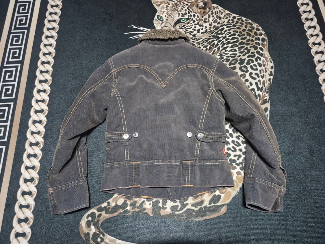 리바이스 타입1 쉐르파 코듀로이 웨스턴 트러커 자켓 m 상품이미지4