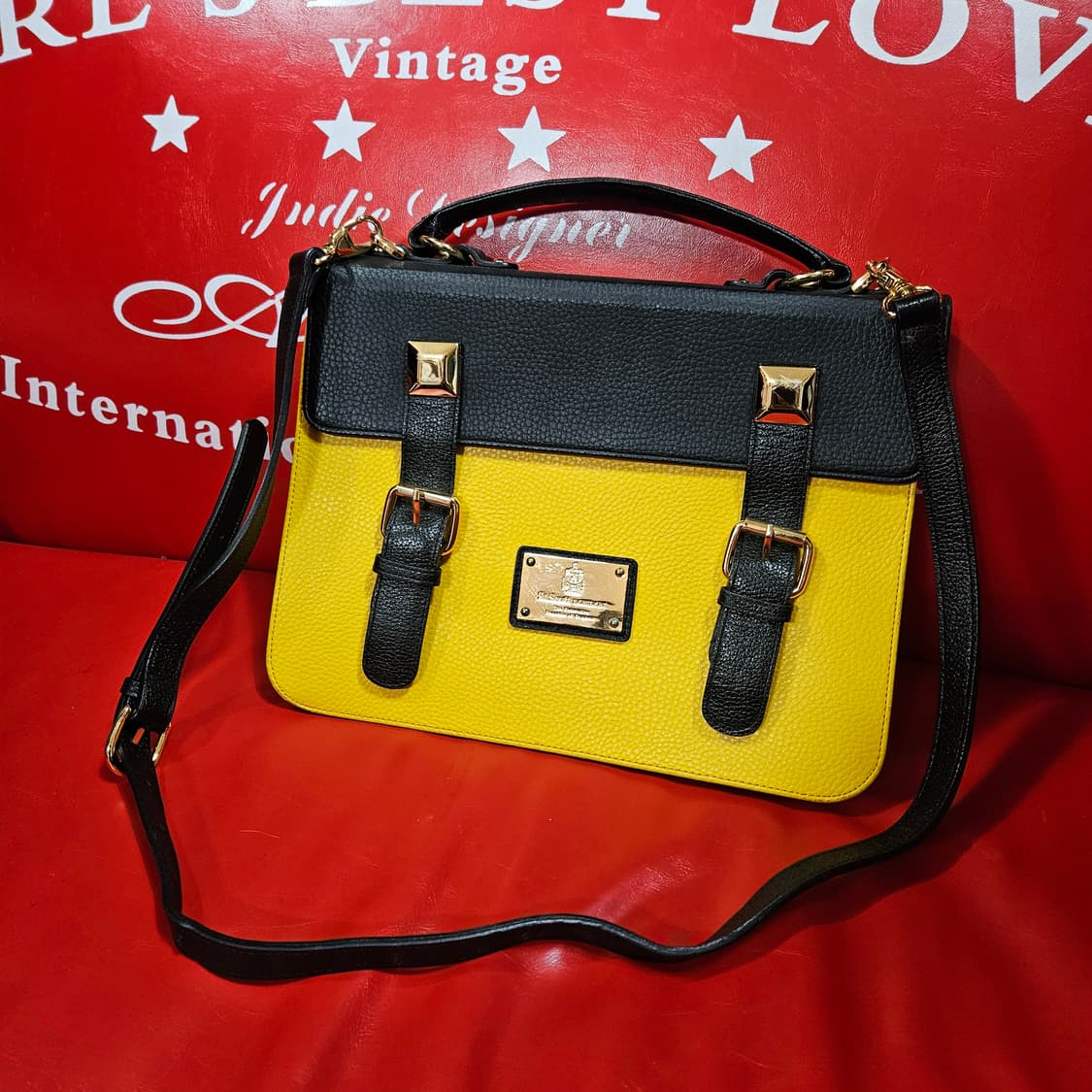 세인트스코트 컬러블럭 사첼백 상품이미지1