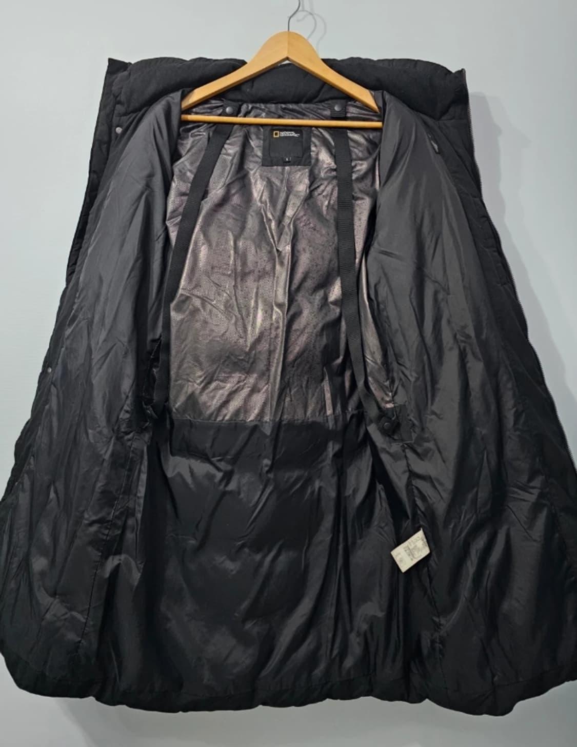 내셔널지오그래픽 구스다운 롱패딩 블랙 100 상품이미지8