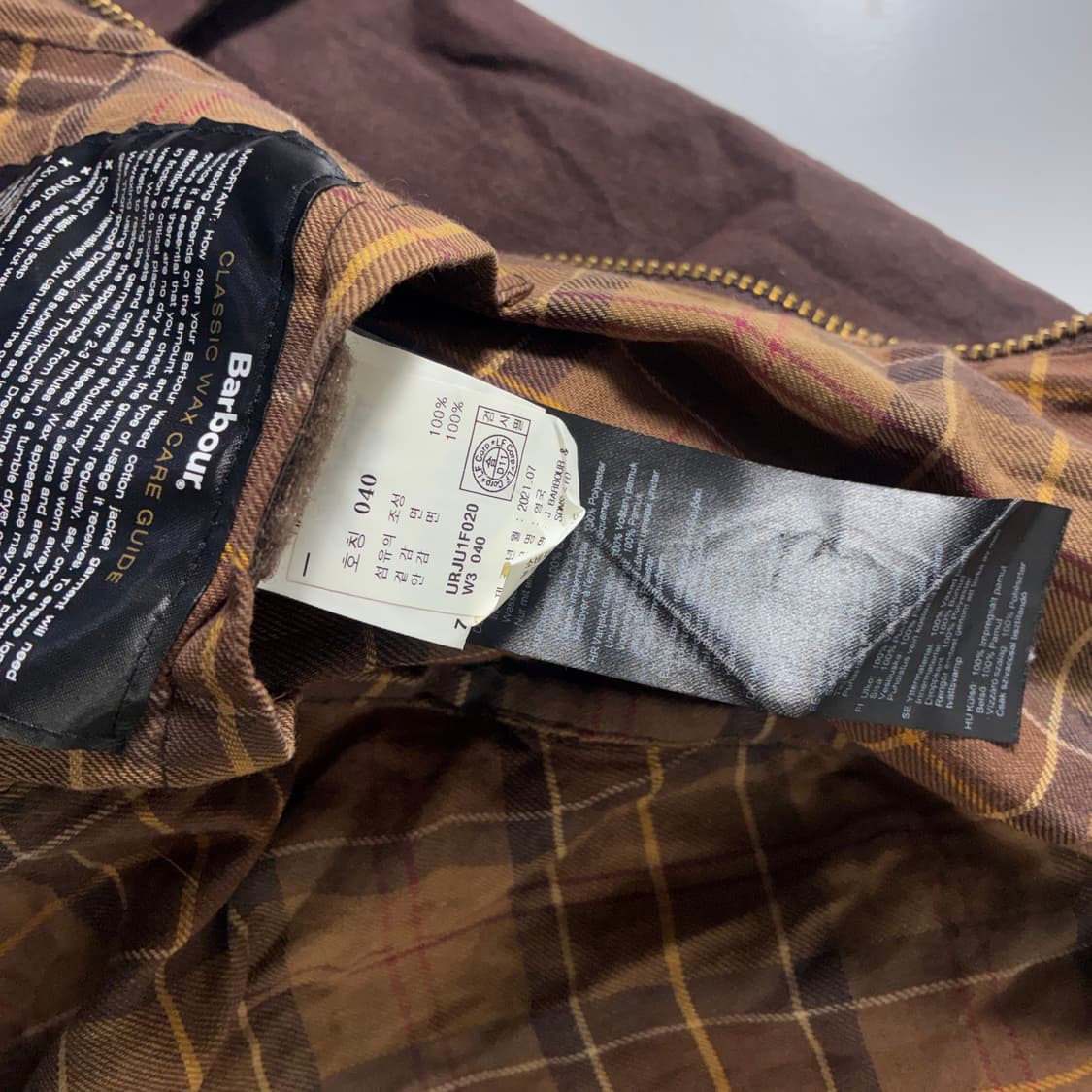 Barbour  바버 브라운 비데일 왁스 자켓  상품이미지8