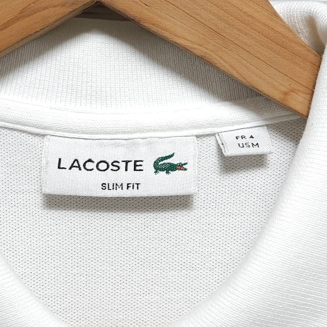 95)LACOSTE 라코스테 반팔 카라티 화이트 상품이미지3