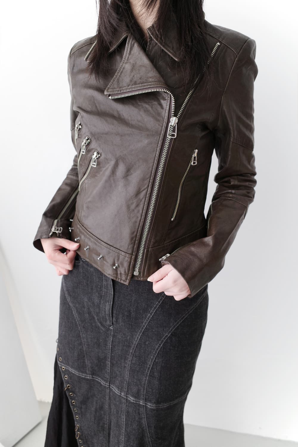 codes combine) zipper sheepskin leather 상품이미지7