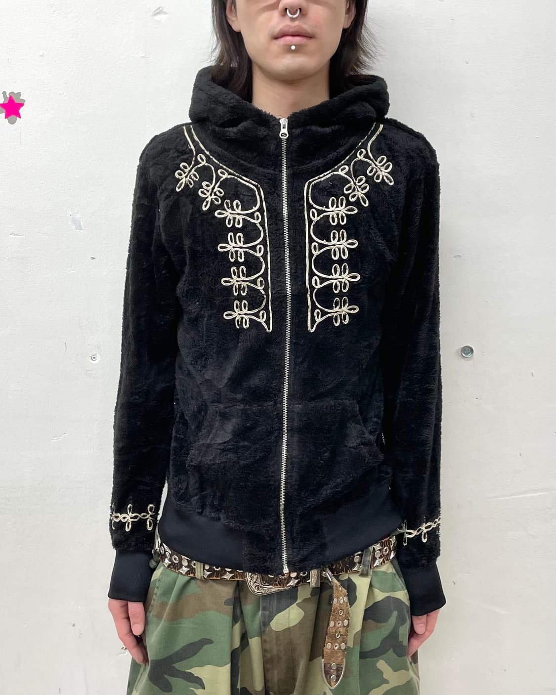 Napoloreon Detail Fur Hooded Zip-Up 상품이미지1