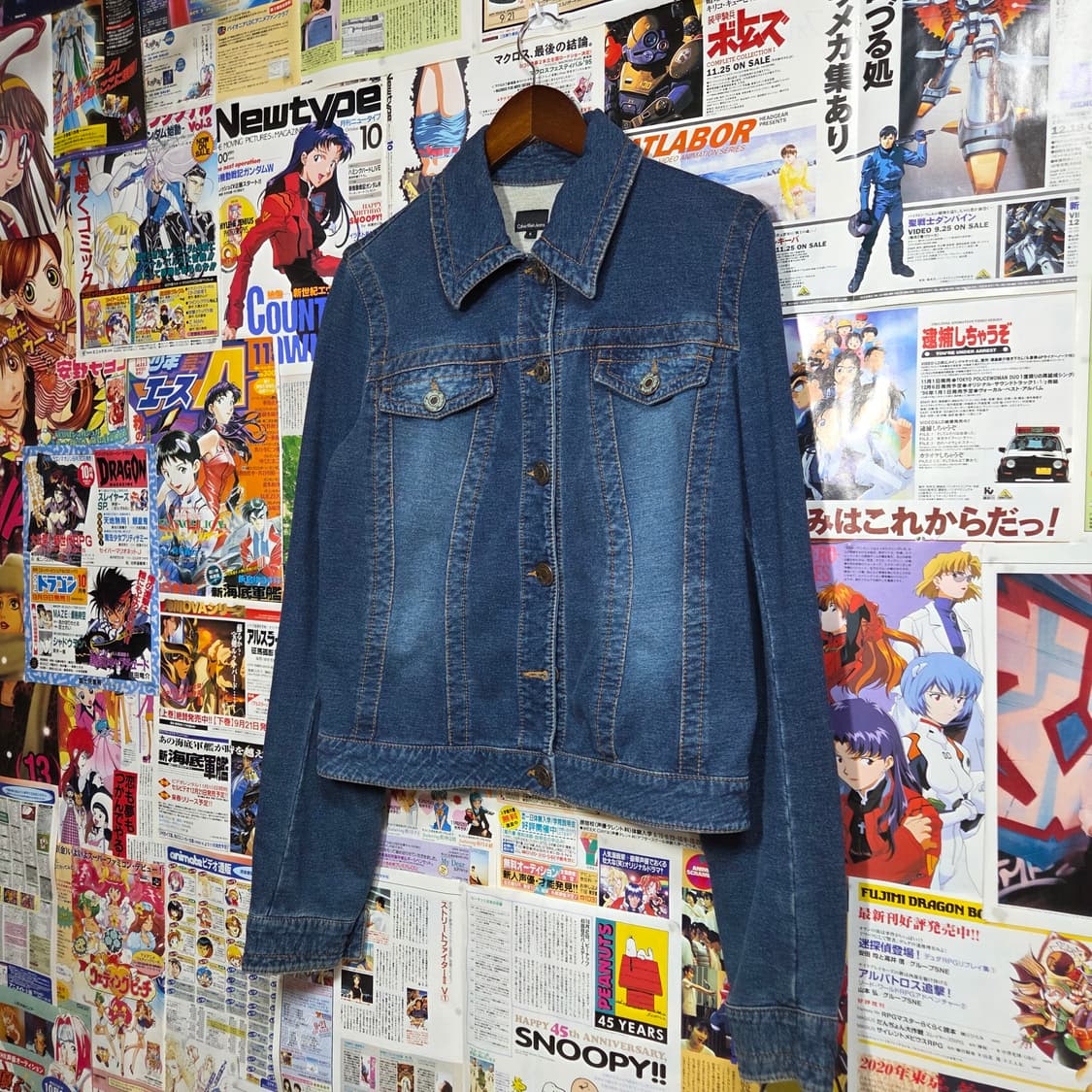 캘빈 클라인 백 프린팅 데님 자켓 상품이미지5