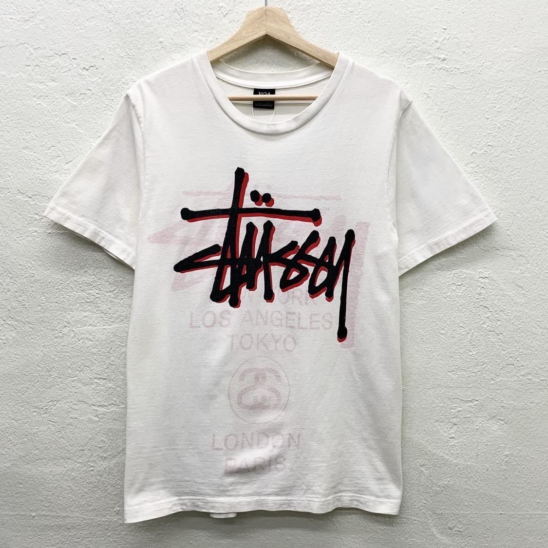 스투시 화이트 로고 인사이드 프린팅 티셔츠  상품이미지2
