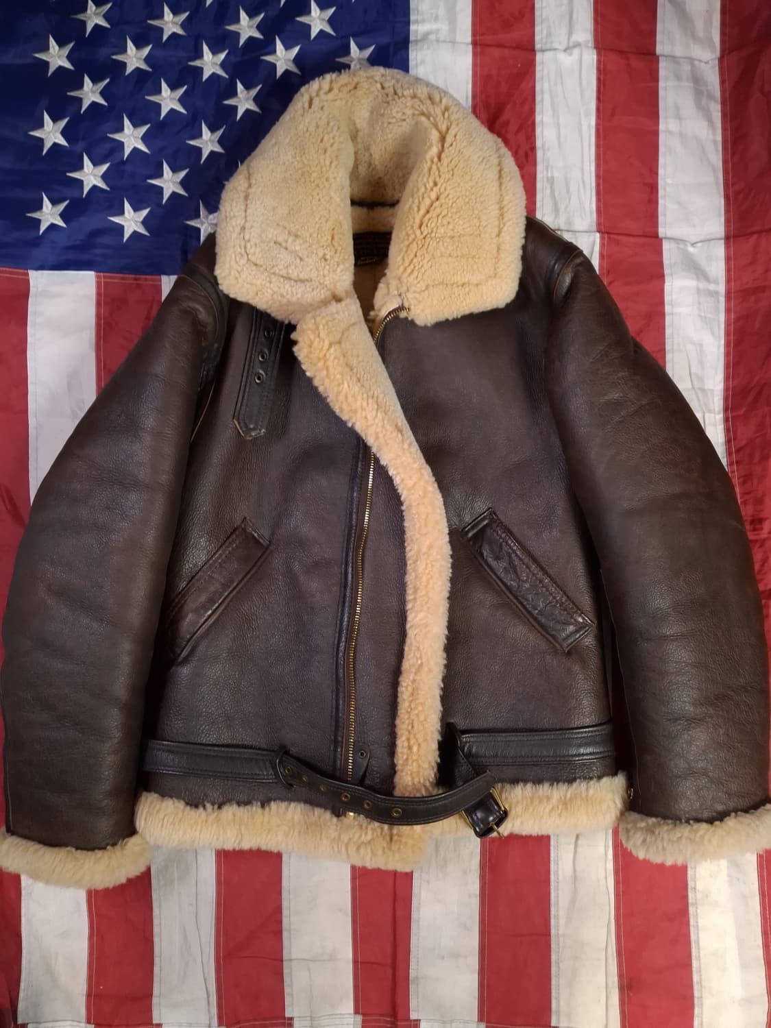 오리지날 미국제조 톰하디 COCKPlT B-3  항공무스탕 상품이미지2