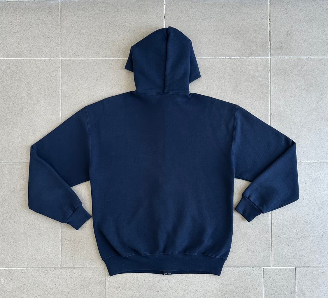 90s 빈티지 러셀 후드집업 네이비 L 상품이미지2
