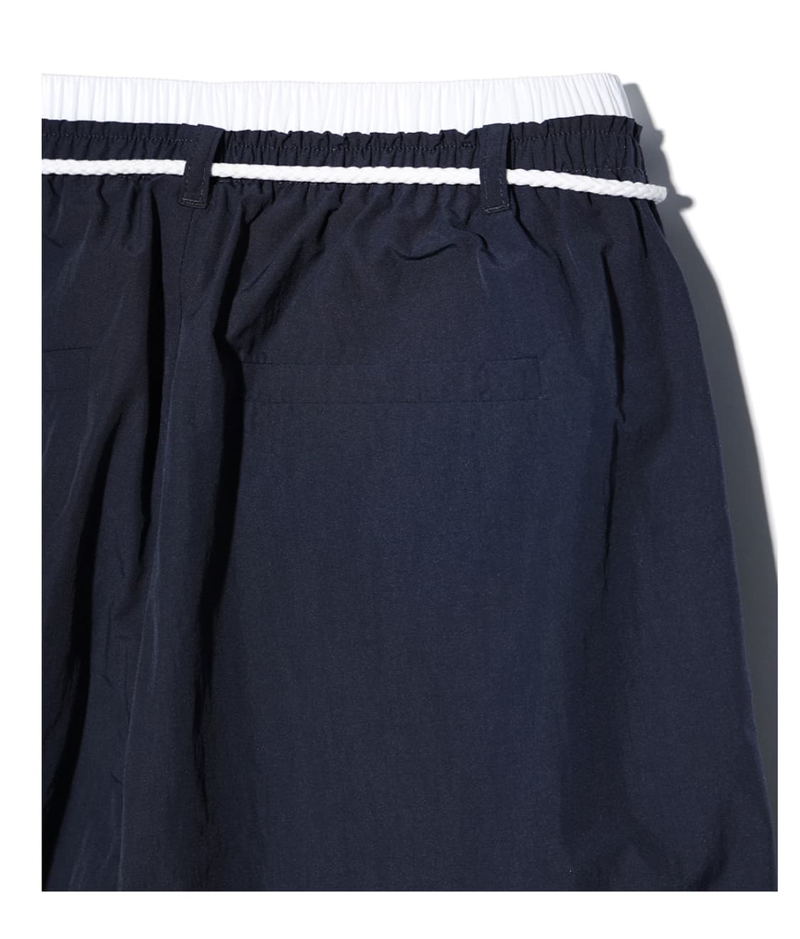 YOUHEE 코튼 레이어드 밴딩 와이드 팬츠(NAVY) 상품이미지7
