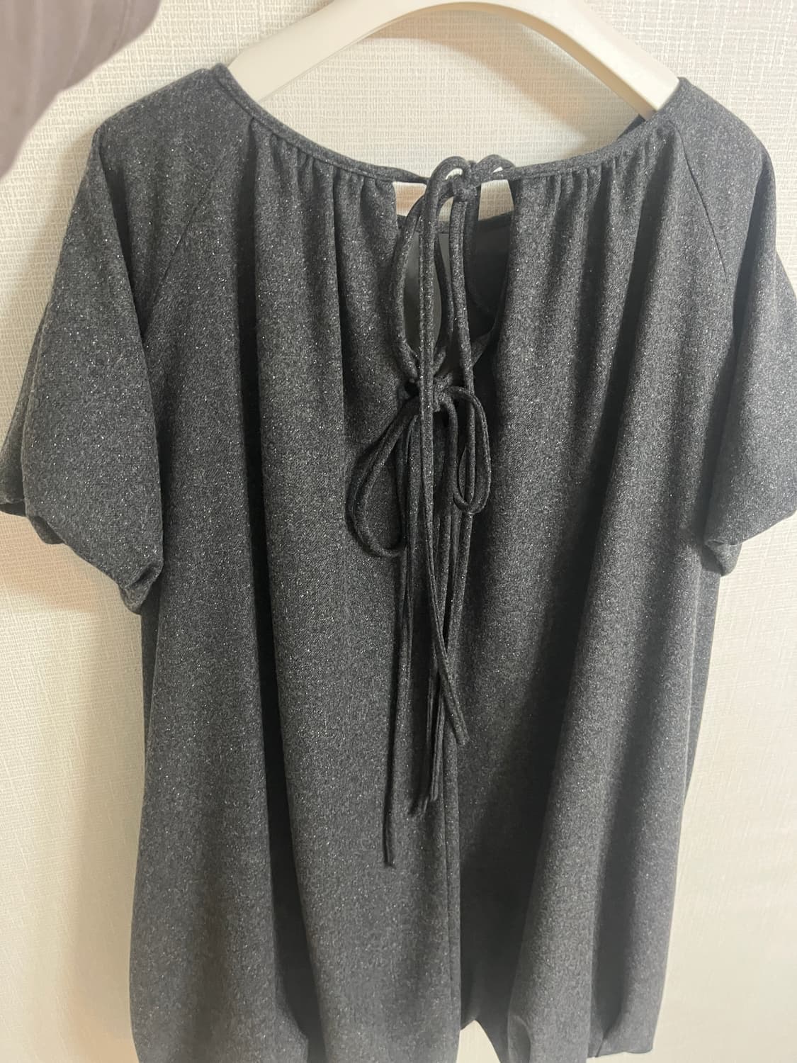 코스모스 볼륨 미니드레스 그레이 상품이미지3