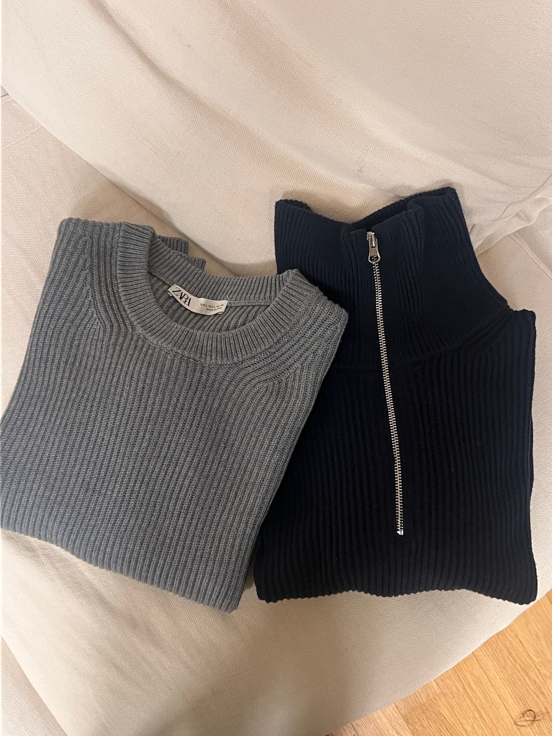 자라 니트 2종 (라운드,하이넥) 묶음판매 상품이미지1