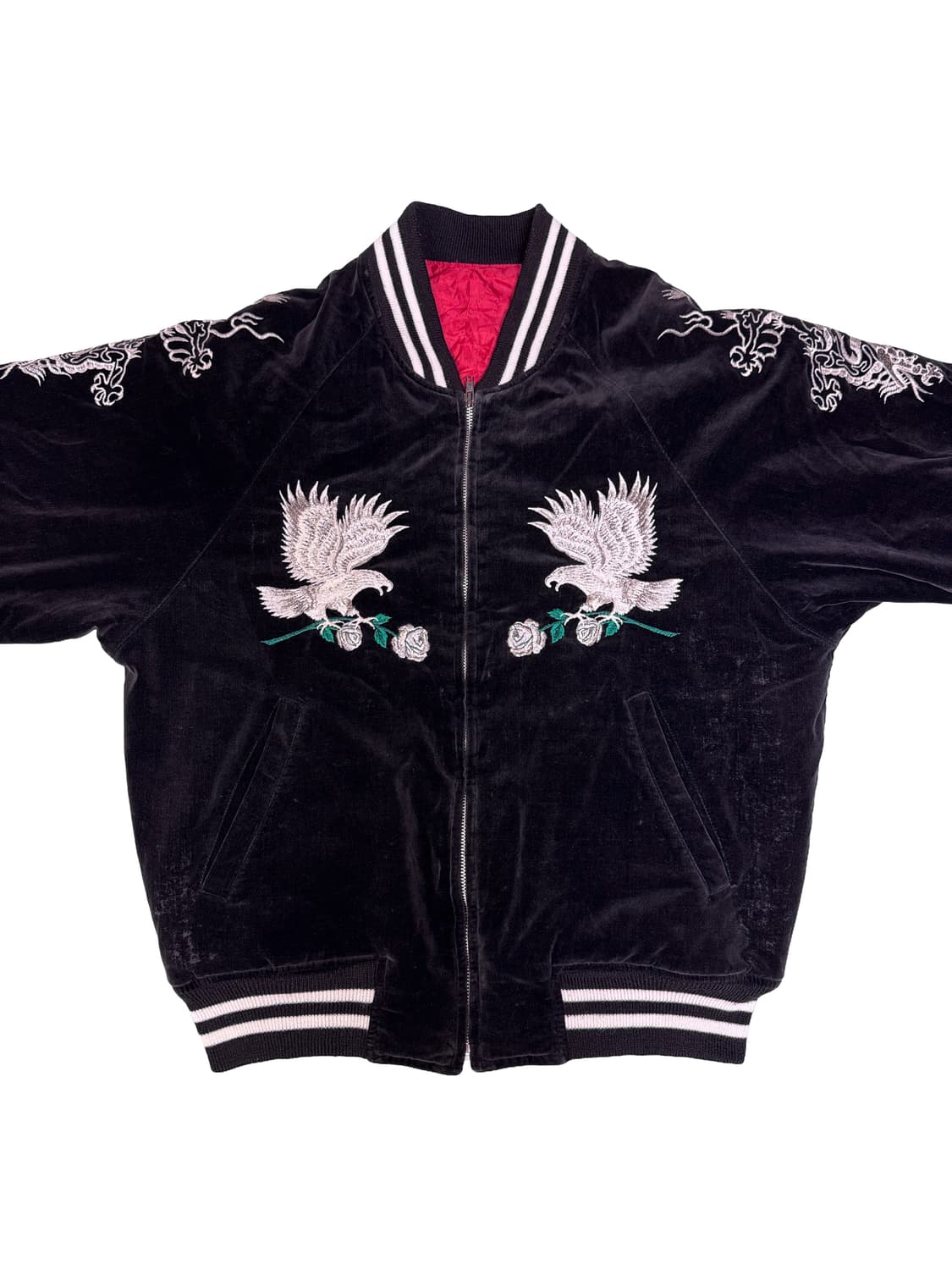 빈티지 90s YOKOSUKA JAPAN 벨벳 스카잔 M 상품이미지2