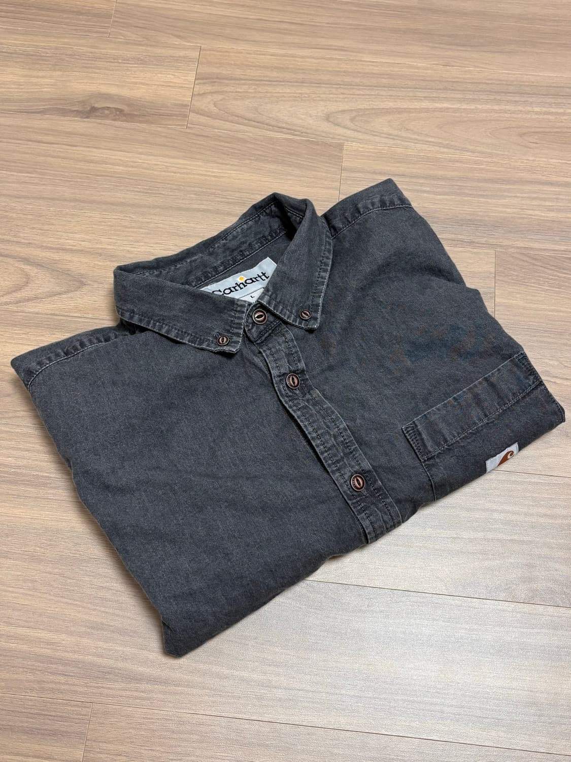 칼하트 셔츠 L 다크그레이 상품이미지4