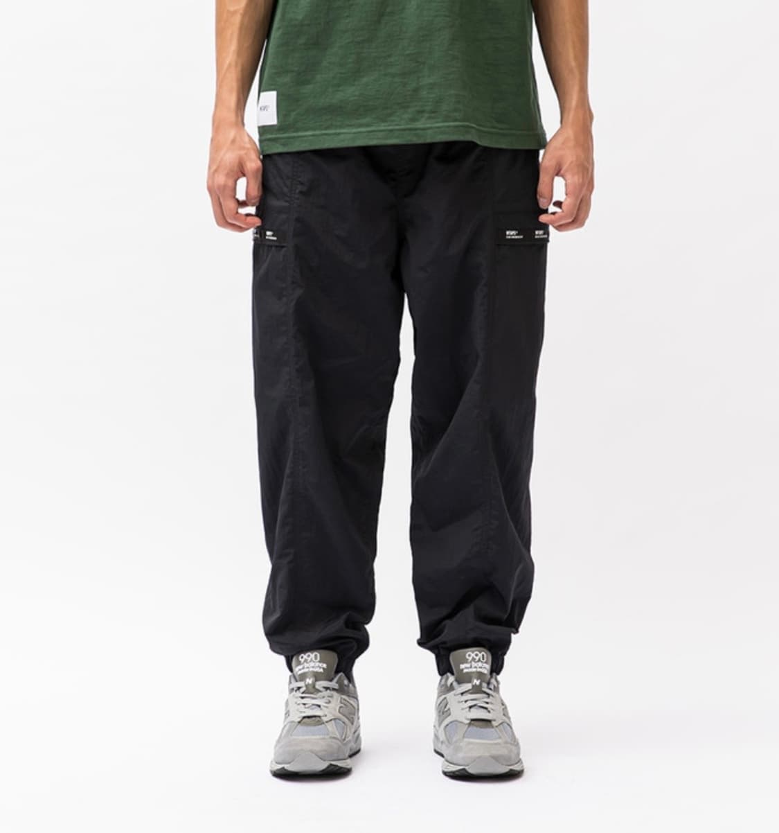 3) 더블탭스 wtaps 나일론 트랙 카고 조거 팬츠 블랙 바지 상품이미지1