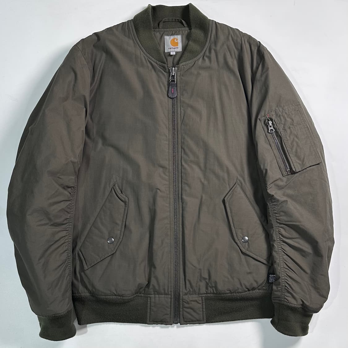 칼하트 카키 ma-1 봄버 자켓  상품이미지1