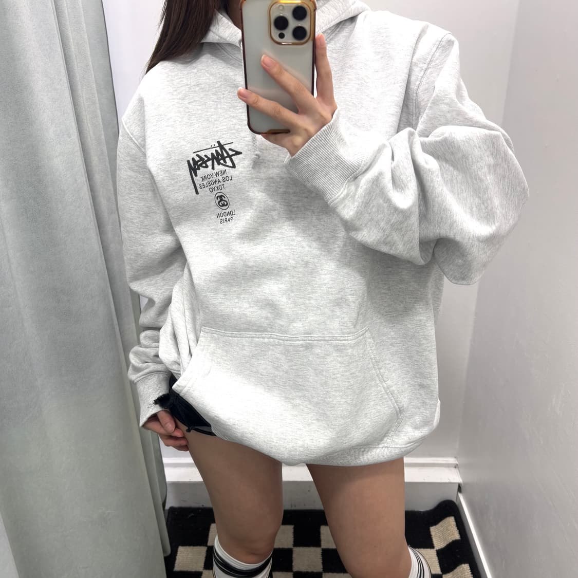 스투시 에쉬헤더 월드투어 후드티 상품이미지2