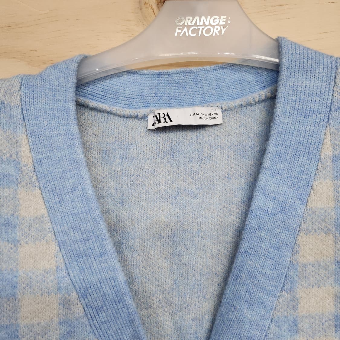 85) 자라 ZARA 체크 니트 조끼 상품이미지3