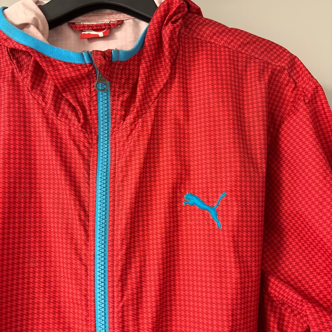 PUMA red check windbreaker S 상품이미지2