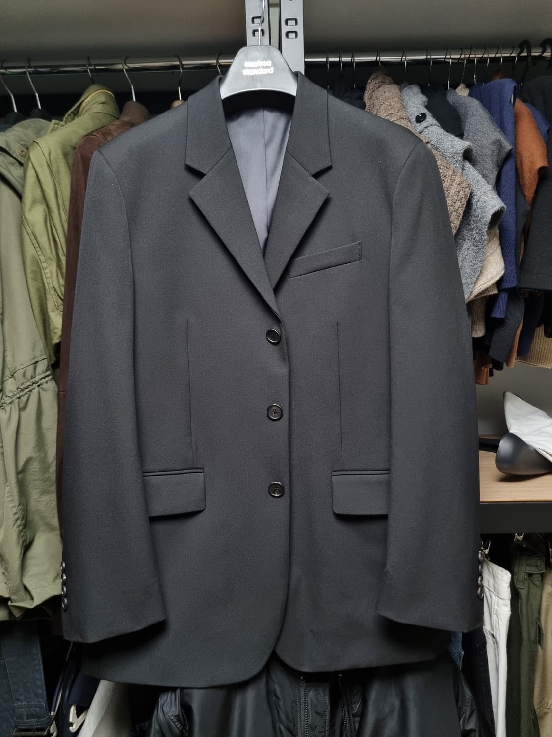 무신사스탠다드 오버사이즈  3버튼  자켓 상품이미지1