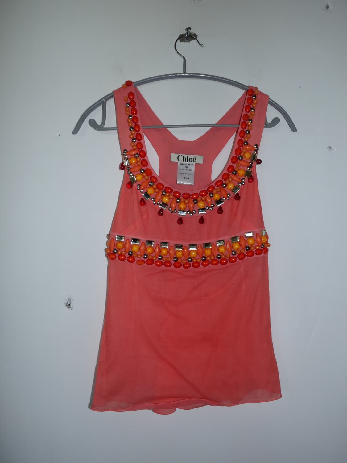 Chloé SS2004 Beaded Tank 상품이미지1
