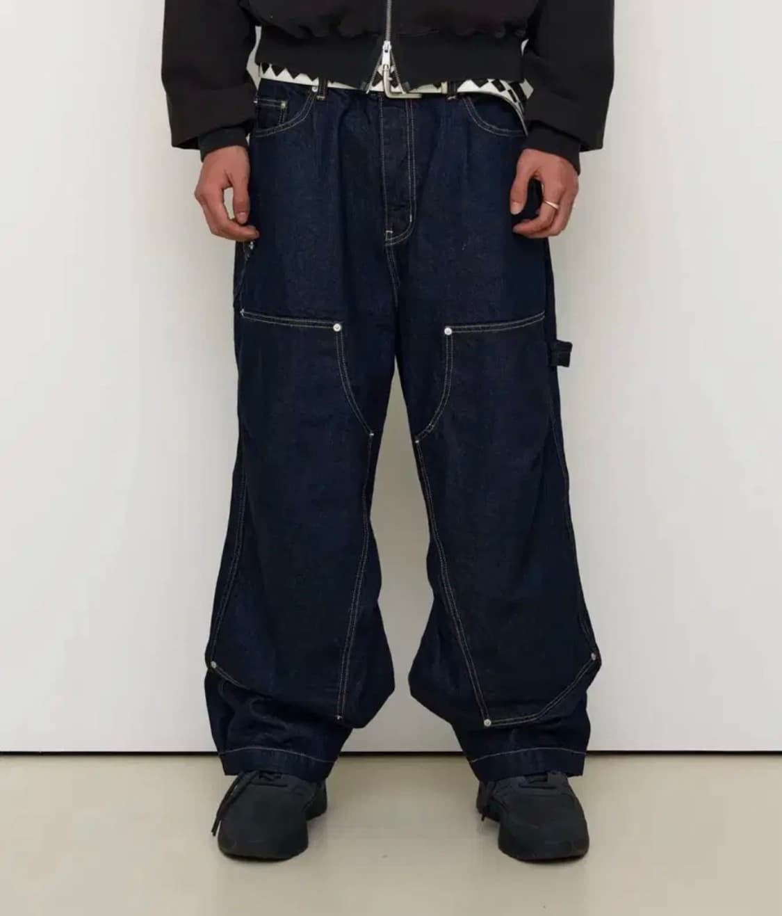 [2] 9999아카이브 더블니 데님팬츠 상품이미지1