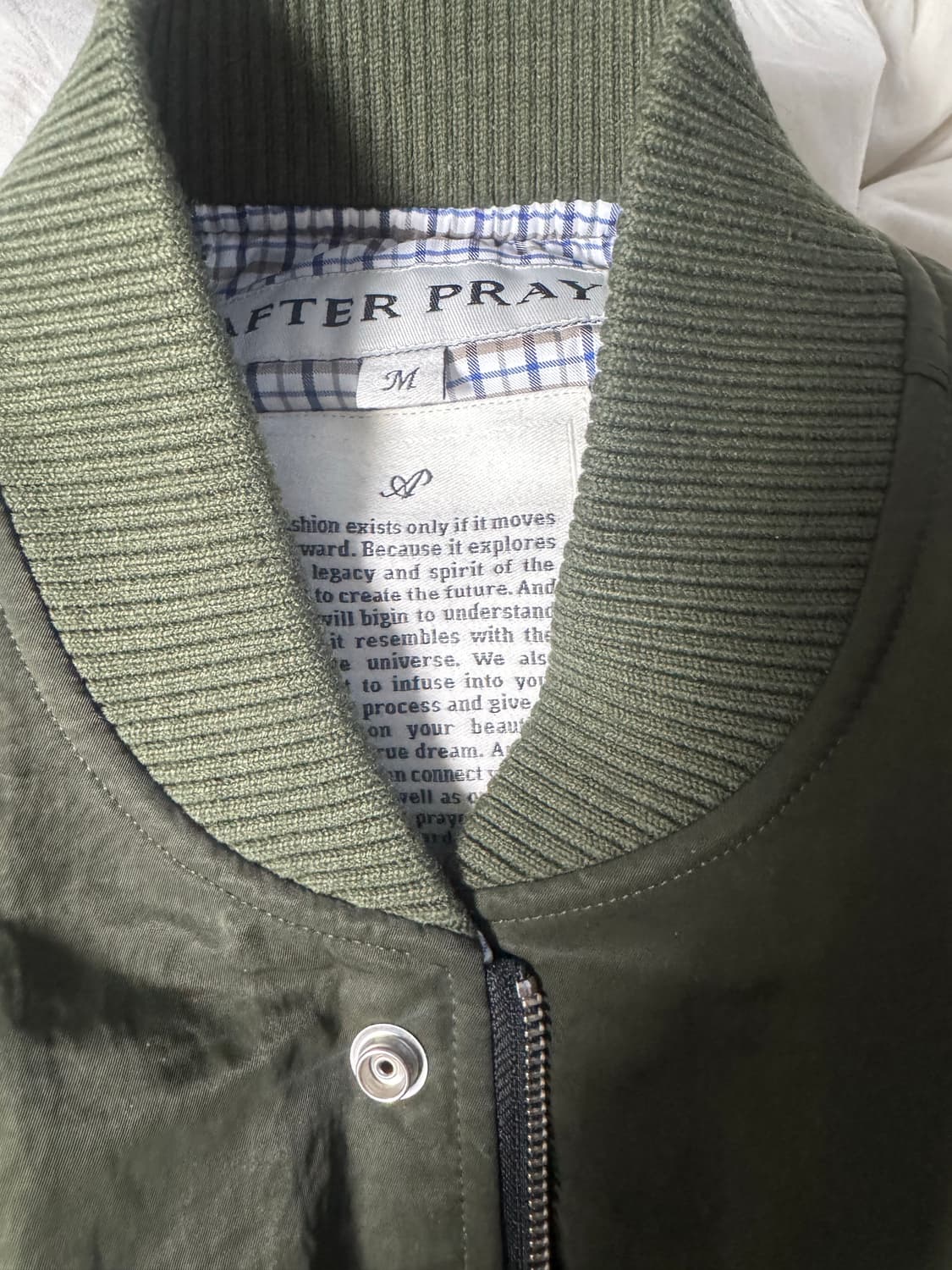 애프터프레이 25fw ma-1 카키 m사이즈 상품이미지2