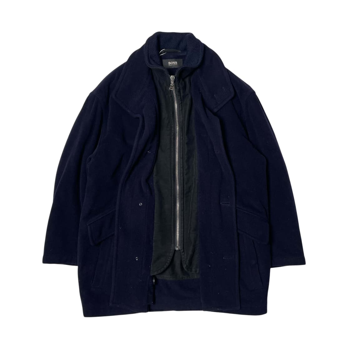 90's hugo boss 더블 칼라 빅 코트 상품이미지6