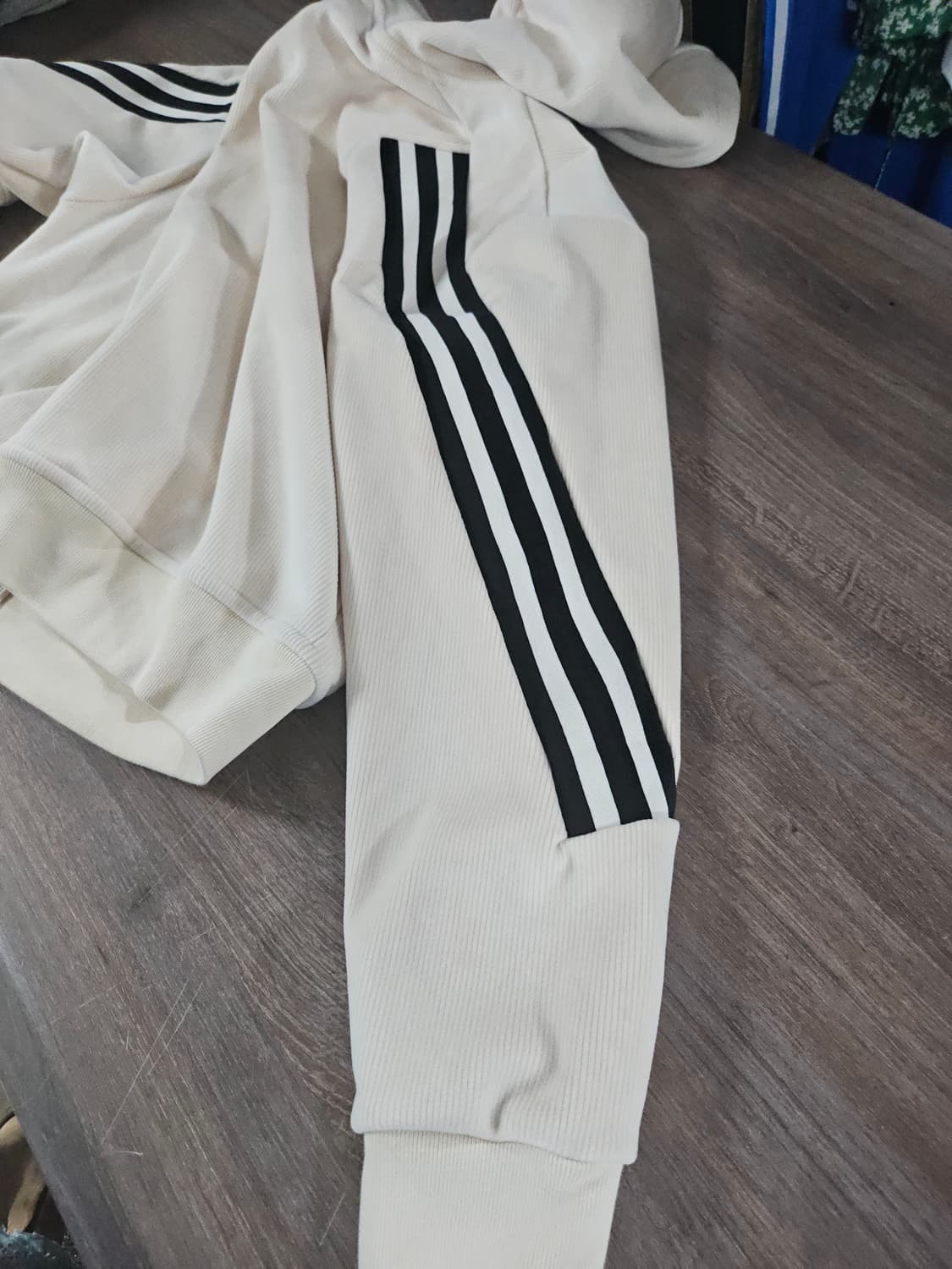 아디다스 코듀로이 아이보리 후드집업 XL 남여공용 상품이미지6