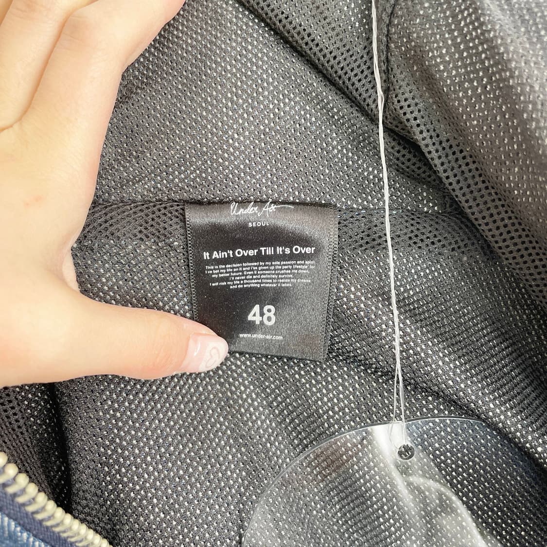 F1 언더에어(UNDER AIR) 6943 데님 아노락 재킷 L사이즈 상품이미지4